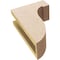 Ekena Millwork 4"W x 8"D x 12"H Classic Del Monte Rough Cedar Woodgrain TimberThane Corbel, Primed Tan CORUR04X08X12DELRCPR - alternate 2